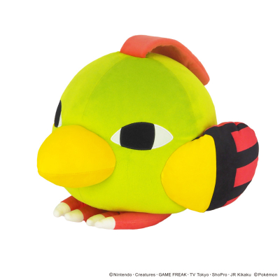 Officiële Pokemon knuffel squishy Natu knuffel kussen 34cm (breedt), San-ei Potehagu